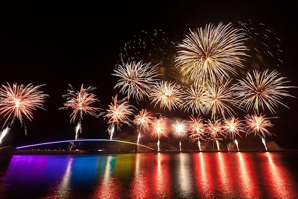 澎湖花火節煙火（圖片來源：Getty Creative）